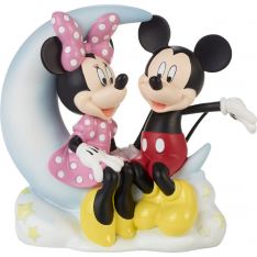 Precious Moments Love You To The Moon And Back Disney Mickey & Minnie