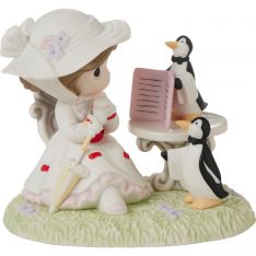 Precious Moments Disney Mary Poppins with Penguins Figurine