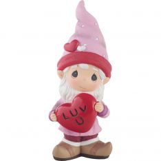 Precious Moments I Love You Gnome Matter What - Gnome Holding Heart