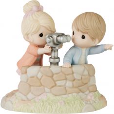Precious Moments Couple with Lookout Binoculars