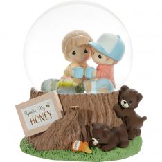 Precious Moments You're My Honey - Couple Camping Musical Snow Globe