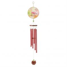 Connie Haley for Izzy and Oliver Pink Flamingo Windchime