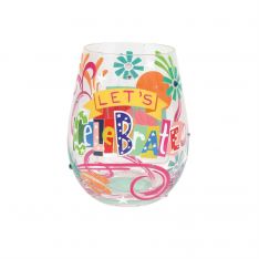 Designs by Lolita Let's Celebrate Stemless Wine Glass