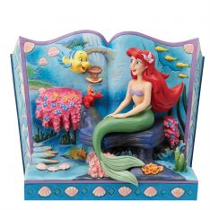 Jim Shore Disney Traditions The Little Mermaid Storybook Figurine