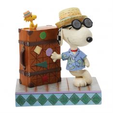 Peanuts by Jim Shore Snoopy & Woodstock Vacation Figurine