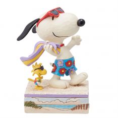Peanuts by Jim Shore Snoopy & Woodstock at the Beach Figurine