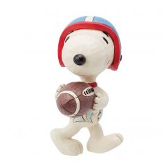 Peanuts by Jim Shore Snoopy with Football Mini Figurine
