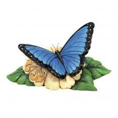 Jim Shore Heartwood Creek Mini Blue Morpho Butterfly Figurine
