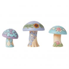 Jim Shore Heartwood Creek Mushrooms Set of 3 Figurines