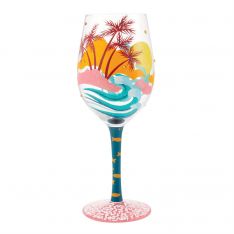 Designs by Lolita Tropcial Getaway Wine Glass