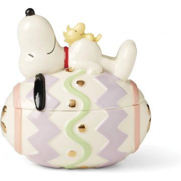 Lenox Peanuts Easter Snoopy Covered Candy Dish