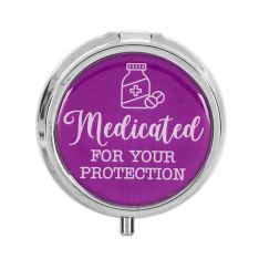 Ganz "Medicated For Your Protection" Pillbox