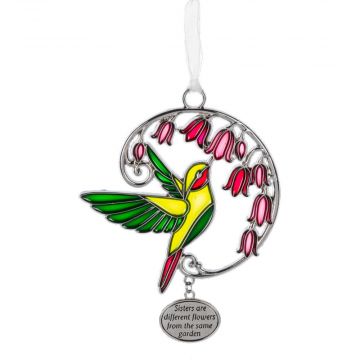 Ganz Nature's Circle "Sisters are different flowers from the same garden" Ornament