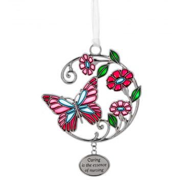 Ganz Nature's Circle "Caring is the essence of nursing" Ornament