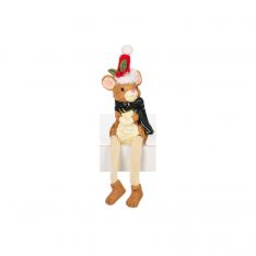 Ganz Woodland Wonder Santa Hat "Mouse" Shelfsitter