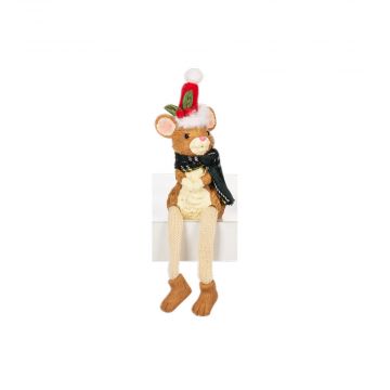 Ganz Woodland Wonder Santa Hat "Mouse" Shelfsitter