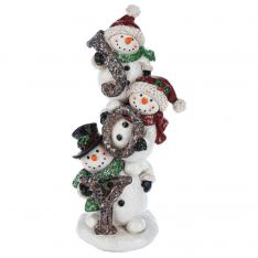 Ganz Evergreen Stacking Snowmen "Joy" Figurine