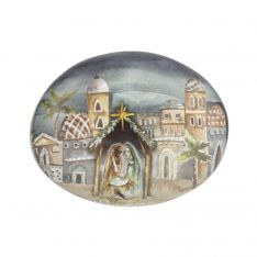 Ganz Watercolor Nativity Crech Stone