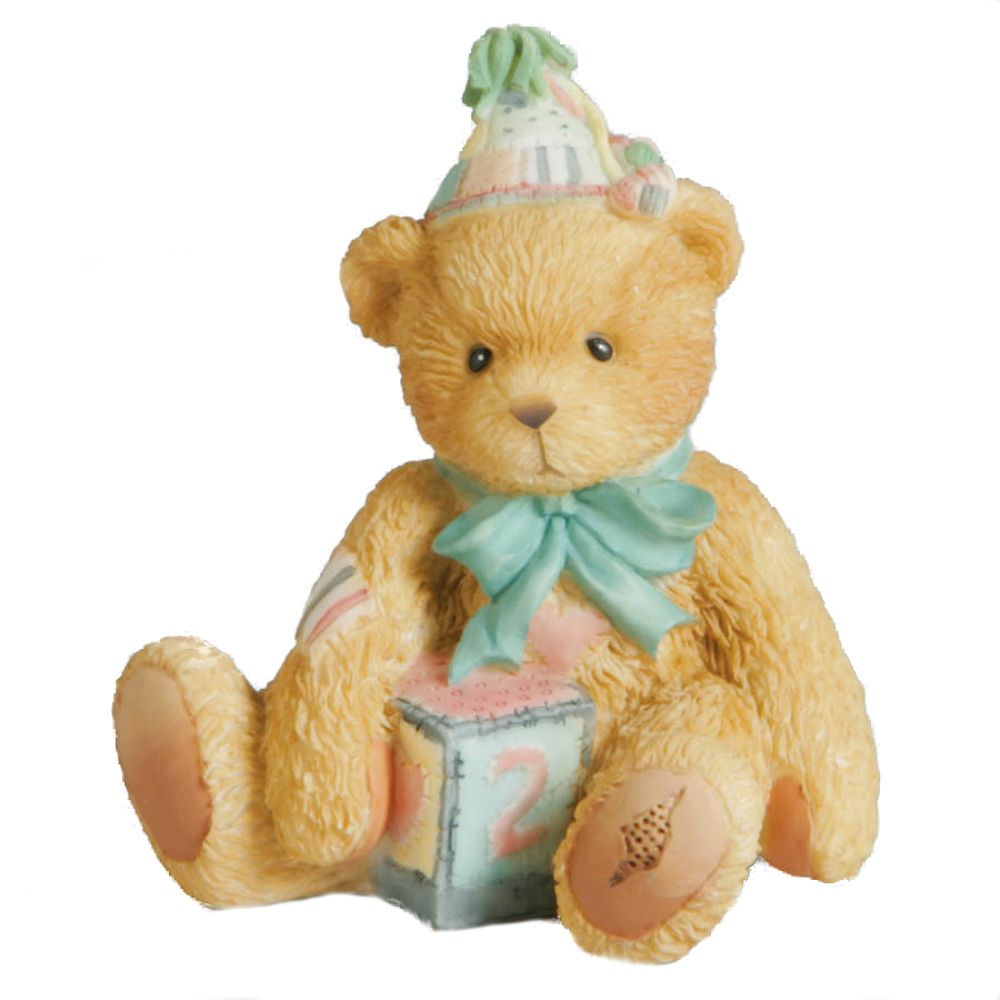Cherished Teddies Two Sweet Two Bear - Birthday Bear Age 2 Figurine
