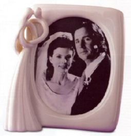 Circle of Love Always Bride and Groom Photo Frame