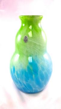 Fenton Art Glass Connoisseur Collection Dave Fetty Caribbean Day Vase