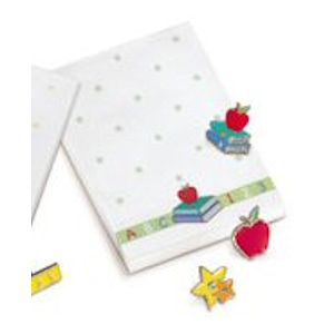 Russ Berrie Notepad with Apple and Books