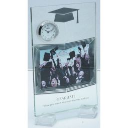 Sanis Enterprises Desk Accessories Glass Graduation Frame with Clock