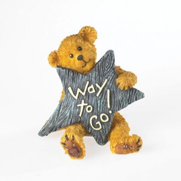 Boyds Bearstone Collection Star: Way to Go! Figurine