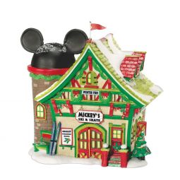 Department 56 Disney Village Mickey's Ski and Skate Lighted Building