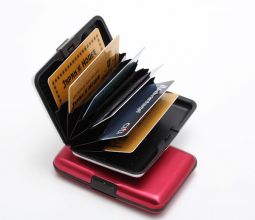 Sanis Enterprises Desk Accessories Black 7 Pocket Credit Card Case