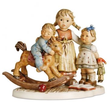M I Hummel Moments in Time Learning to Share Figurine