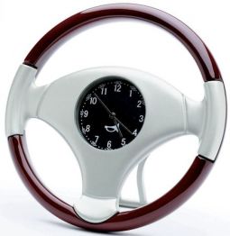 Sanis Enterprises Steering Wheel Desk Clock