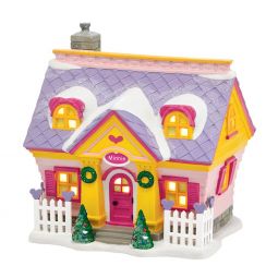Department 56 Mickey's Christmas Village Minnie's House Lit Building