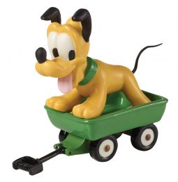 Precious Moments Disney Be Happy - Pluto in Wagon Figurine