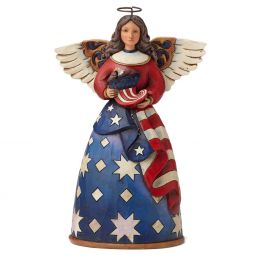 Heartwood Creek Bless The Stars and Stripes - Angel in Flag Dress