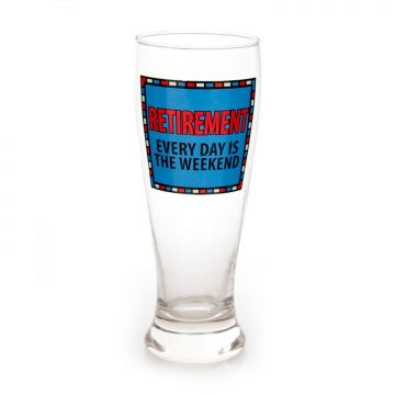 Our Name Is Mud Retirement Glass Pilsner