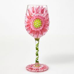Lolita Mom's Love in Bloom Wine Glass