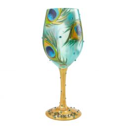 Lolita Pretty As A Peacock Wine Glass
