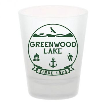 Fitzulas Greenwood Lake Frosted 2 oz Shot Glass