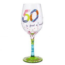 Lolita 50 Is Just A Number Wine Glass