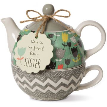 Pavilion Gift Bloom Sister - Teapot & Cup Combo
