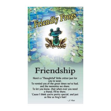 Thoughtful Little Angels Friendly Frogs Friendship Pin