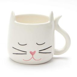 Our Name Is Mud White Cat Mug