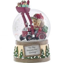 Precious Moments Don't Stop Believing Boy Shoveling Snow by Mailbox Figurine Multicolor