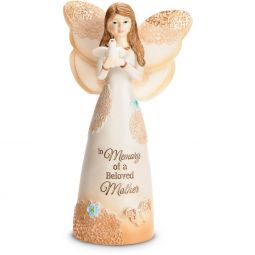 Pavilion Gift Beloved Mother - Angel Holding Dove Figurine