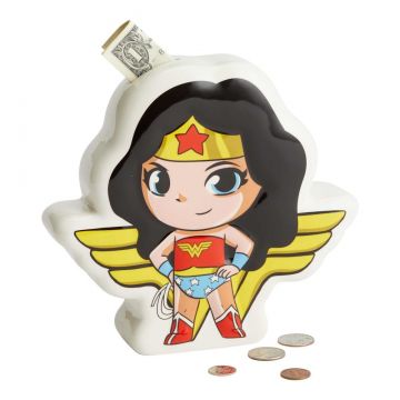 Department 56 DC Comics Superfriends Wonder Woman Coin Bank