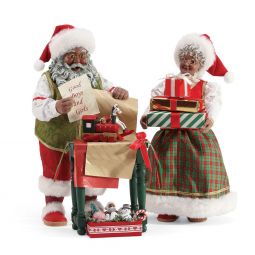 Possible Dreams Wrapped and Ready African American Santa and Mrs Claus