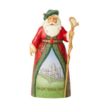 Jim Shore Irish Santa Figurine "Celtic Christmas Greetings"