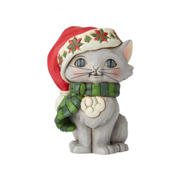 Heartwood Creek Mini Christmas Kitten Figurine