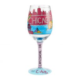 Lolita Chicago Windy City Wine Glass